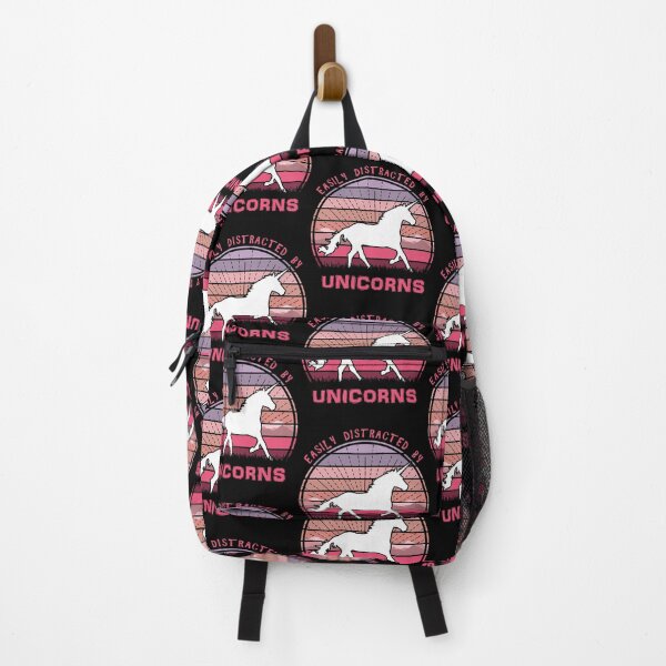 Item preview, Easily Distracted By Unicorns Retro Sunset designed and sold by marke770.