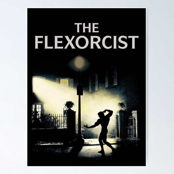 Item preview, The Flexorcist Horror Movie Gym Bro  designed and sold by WhoNeedsEnemies.