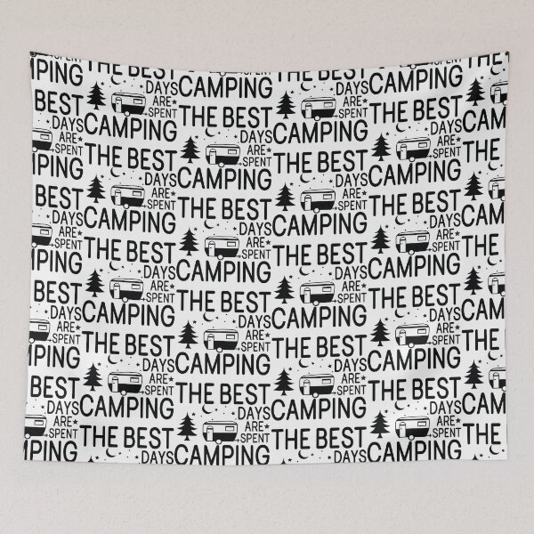 Item preview, The Best Days Are Spent Camping - Cute Mountain Nature Hiking Outdoor Forest Camper Gift designed and sold by FuzionRaptor.