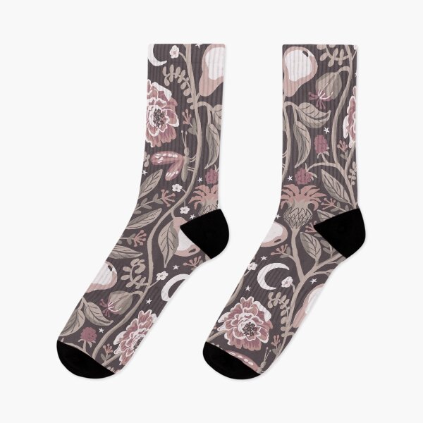 Item preview, Midnight Fruit Garden - Mauve and Taupe designed and sold by kobyakov.