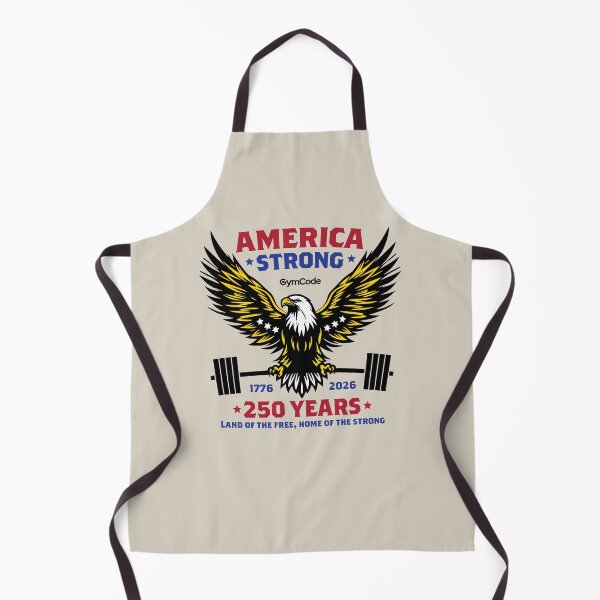 Item preview, America Strong 250 Years Patriotic Fitness Tee designed and sold by GymCode.
