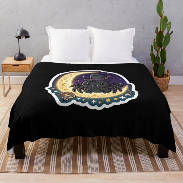 Item preview, Witchy Moon Spider - Kawaii Celestial Goth Sticker designed and sold by EnigmaticGoth.