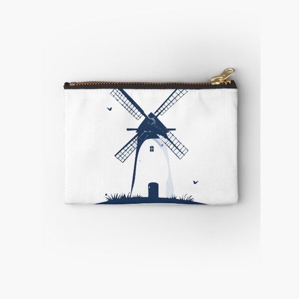 Item preview, Holland  Blue and White Windmill Illustration designed and sold by BetweenForms.