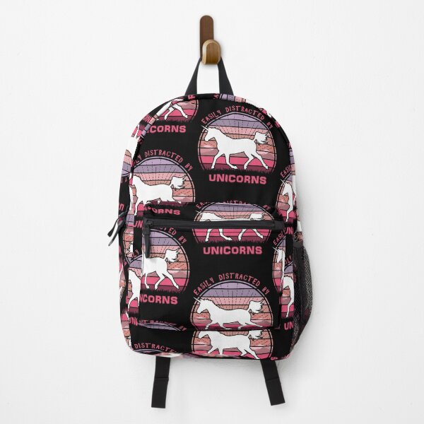 Item preview, Easily Distracted By Unicorns Retro Sunset designed and sold by marke770.