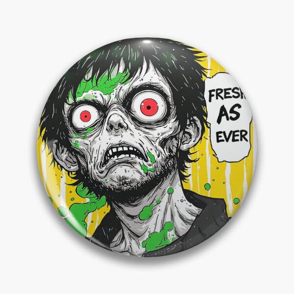 Item preview, Fresh As Ever – Zombie Comic Speech Bubble Dark Humor designed and sold by ChaoticZenStudio.