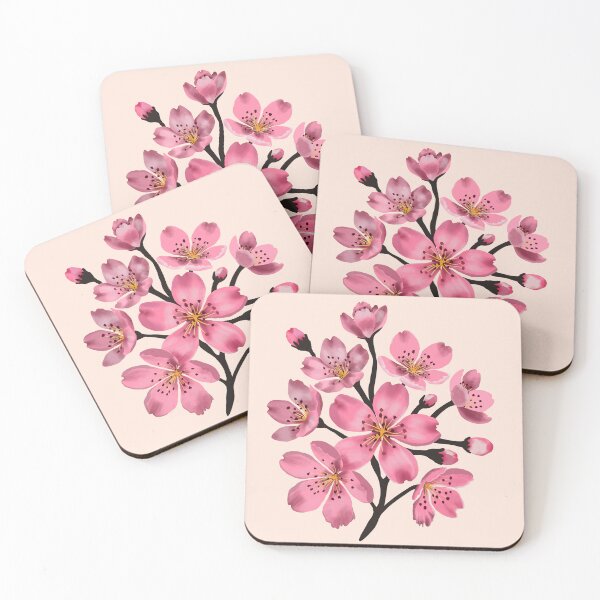 Item preview,  Botanical Cherry Blossom Watercolor Painting designed and sold by altastudio.