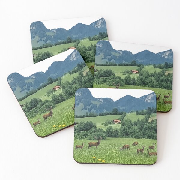 Item preview, Beautiful deer mountain nature designed and sold by Hookesmode.