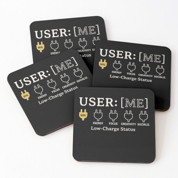Item preview, User Me Low Charge Status Introvert Sarcastic Tee designed and sold by artlife4.