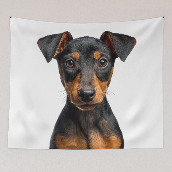 Item preview, Adorable German Pinscher puppy for Cute Pinscher puppy lovers designed and sold by LazyOwlStore.