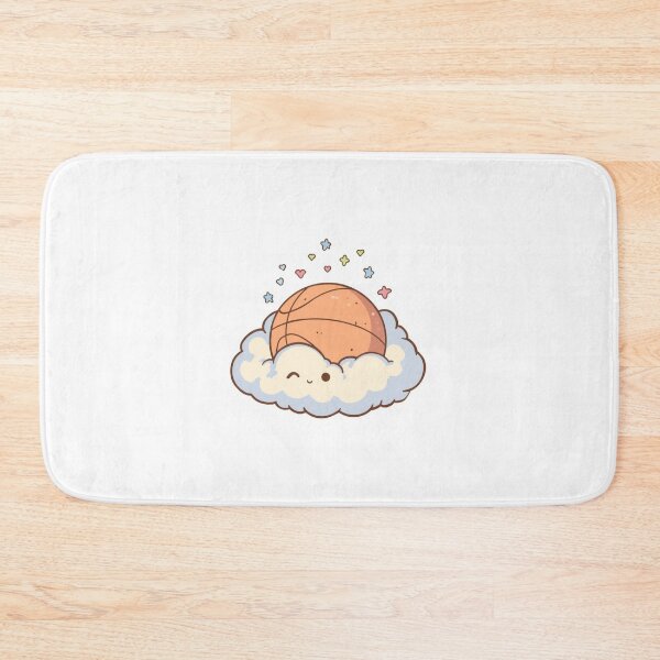 Item preview, Cute Pastel Basketball Cloud Kawaii Illustration designed and sold by Nova Blend.