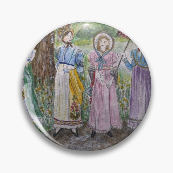 Item preview, Regency ladies promenading in the parkland designed and sold by HollyAngharad1.