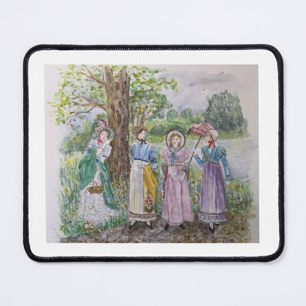 Item preview, Regency ladies promenading in the parkland designed and sold by HollyAngharad1.
