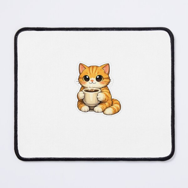 Item preview, Cute Coffee Cat Sticker designed and sold by ModernMoodCo.
