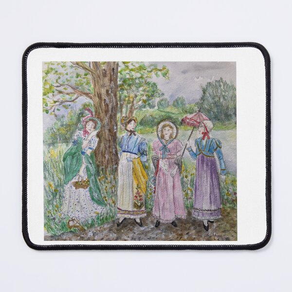Item preview, Regency ladies promenading in the parkland (version two) designed and sold by HollyAngharad1.