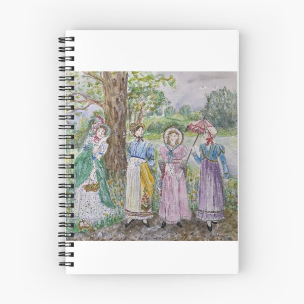 Item preview, Regency ladies promenading in the parkland (version two) designed and sold by HollyAngharad1.