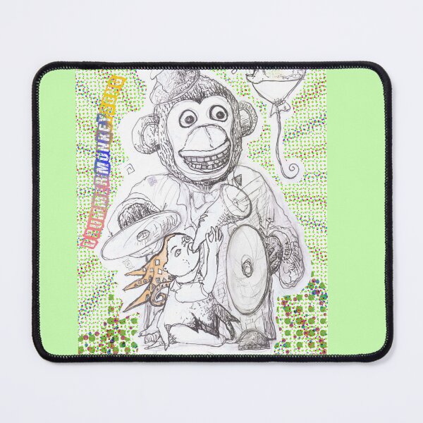 Item preview, Drummer Monkey Song With Musical Pierrot & Singing Balloon (Drawing by ACCI) designed and sold by VanyssaGraphics.
