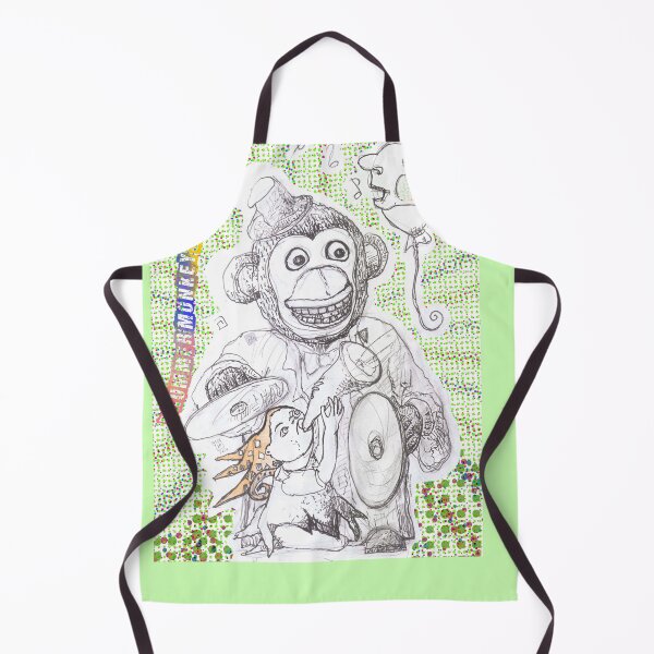 Item preview, Drummer Monkey Song With Musical Pierrot & Singing Balloon (Drawing by ACCI) designed and sold by VanyssaGraphics.