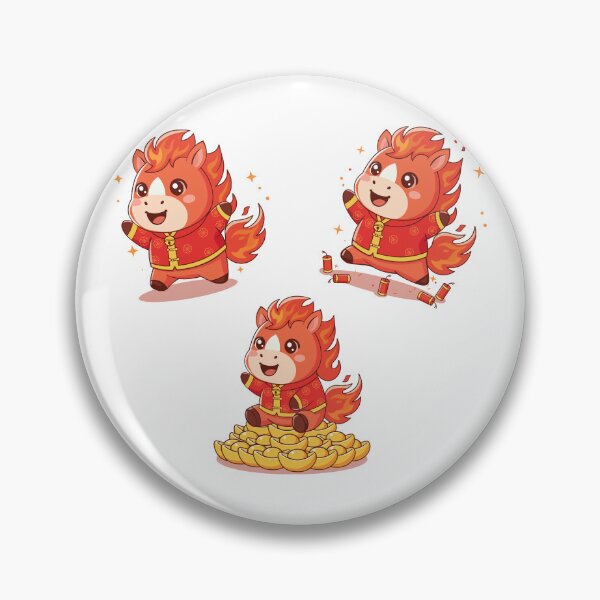 Item preview, Cute Chinese Zodiac Fire Horse  designed and sold by BetweenForms.