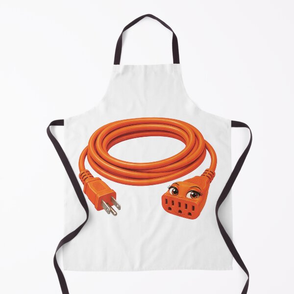 Item preview, Funny Orange Extension Cord with Face designed and sold by ShineEyePirate.