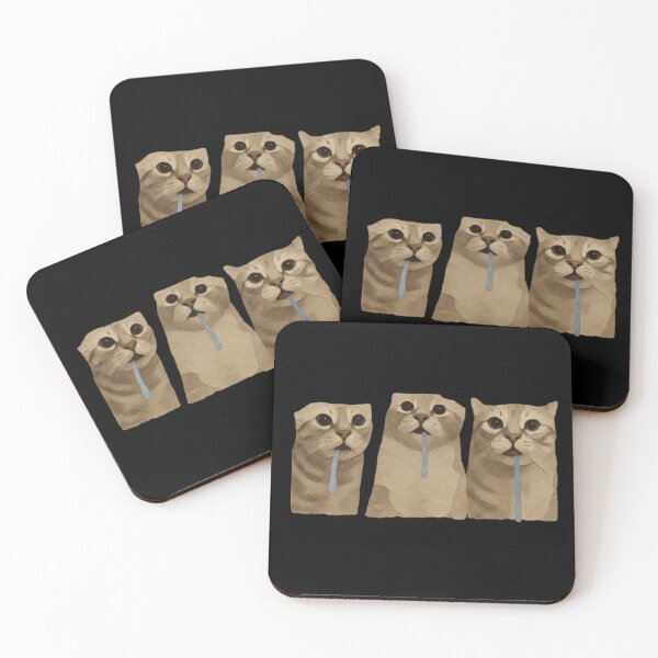 Item preview, Triple Drooling Goofy Cats Meme designed and sold by CamilasPrints.