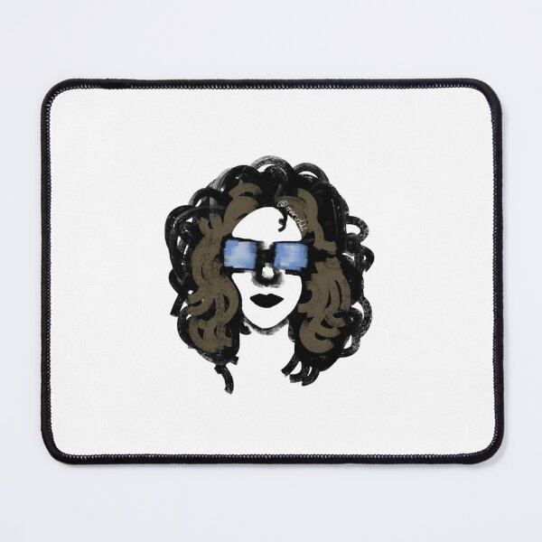 Item preview, Woman with curly hair wearing sunglasses designed and sold by Mermaso Art.
