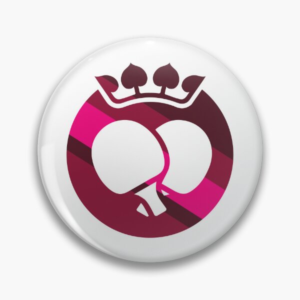 Item preview, Pink Ping Pong Ladies Logo with Paddles and Crown designed and sold by martuzka.