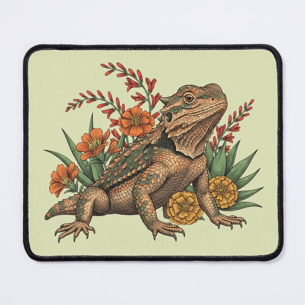 Item preview, Texas Horned Lizard Southwestern Flora Design designed and sold by BirdsnStuff.