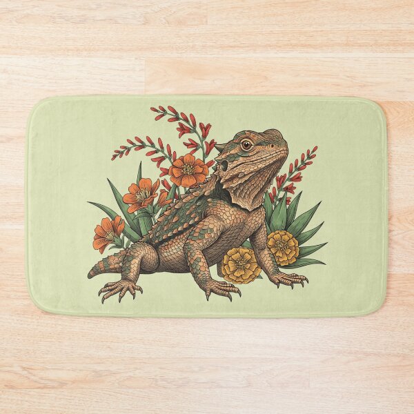 Item preview, Texas Horned Lizard Southwestern Flora Design designed and sold by BirdsnStuff.