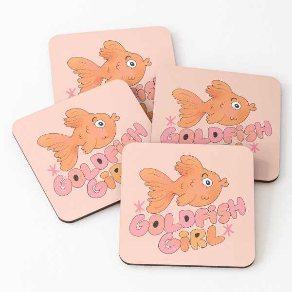 Item preview, Goldfish Girl (Peach) designed and sold by yellowflowerhut.