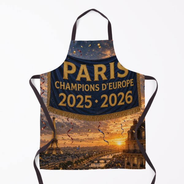 Item preview, Paris Skyline Champions of Europe 2025 2026 Seine River Championship Banner designed and sold by BrickByDream.