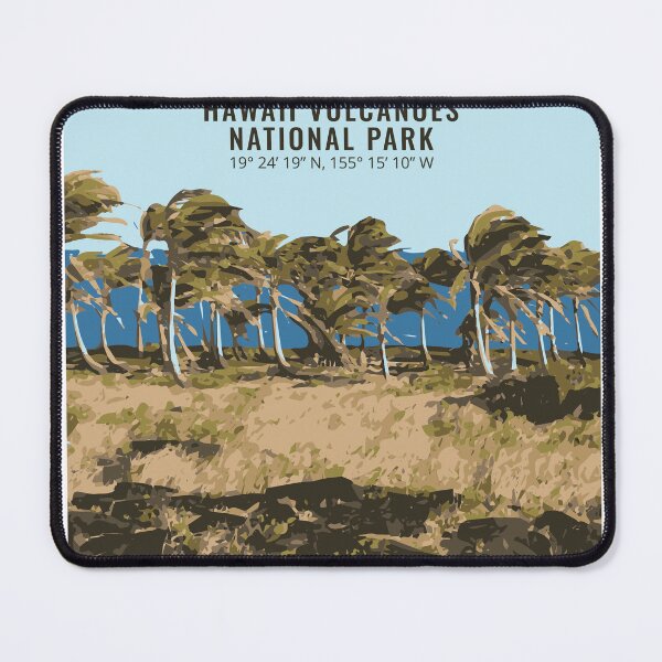 Item preview, Windy Hawaii Volcanoes Travel Art designed and sold by Mundivagant Designs.