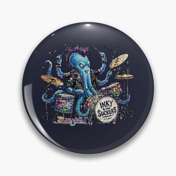 Item preview, Punk Rock Octopus playing Drums designed and sold by TB-73.