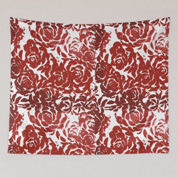 Item preview, Abstract Crimson Red Botanical Art designed and sold by IO Soul Spaces.