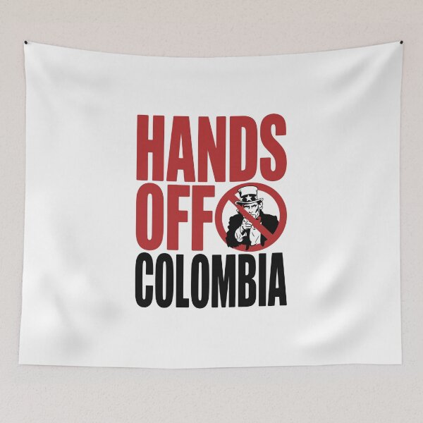 Item preview, Hands Off Colombia – Bold Protest & Solidarity Graphic designed and sold by just-quotes.