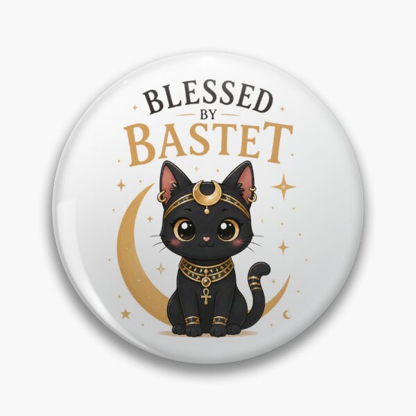 Item preview, Blessed By Bastet – Cute Egyptian Cat Godd-ess Design designed and sold by MotylekAnia.