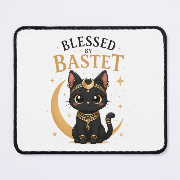 Item preview, Blessed By Bastet – Cute Egyptian Cat Godd-ess Design designed and sold by MotylekAnia.
