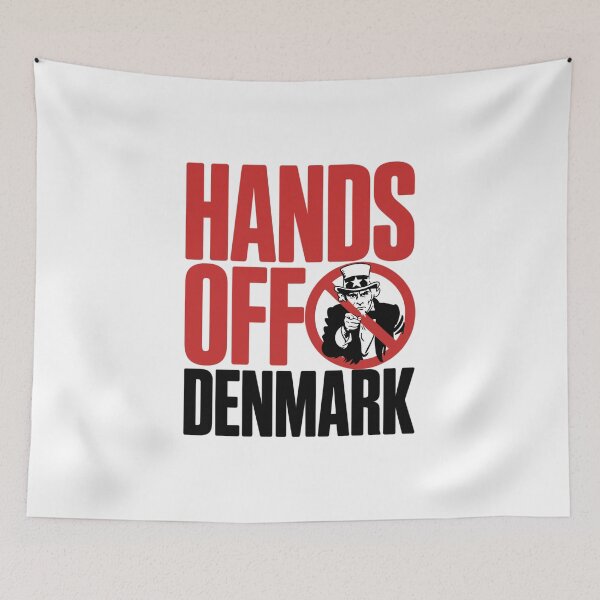 Item preview, Hands Off Denmark  – Bold Protest & Solidarity Graphic designed and sold by just-quotes.
