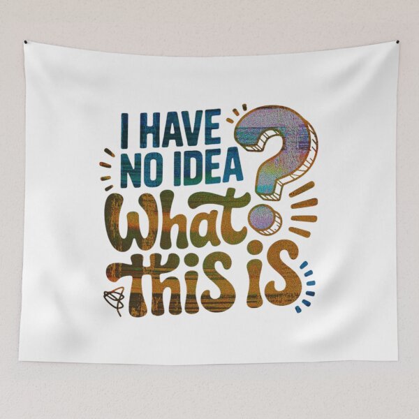 Item preview, I Have No Idea What This Is Retro 80s 90s Tech Design designed and sold by MerchlyMike.