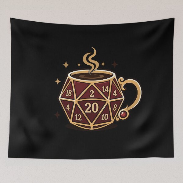 Item preview, Critical Caffeine Dice D20 Coffee Mug designed and sold by ArtMassive.