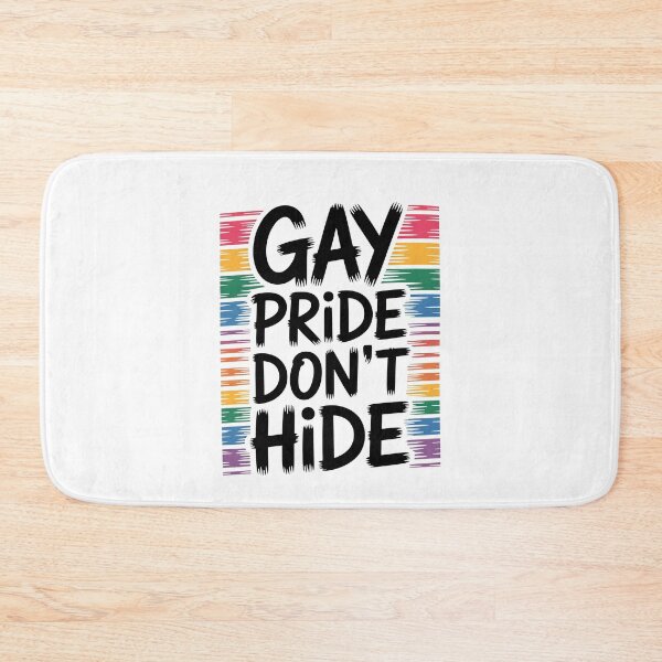 Item preview, Gay Pride Don't Hide Rainbow LGBTQ+ Pride Quote designed and sold by Say It With Ink.