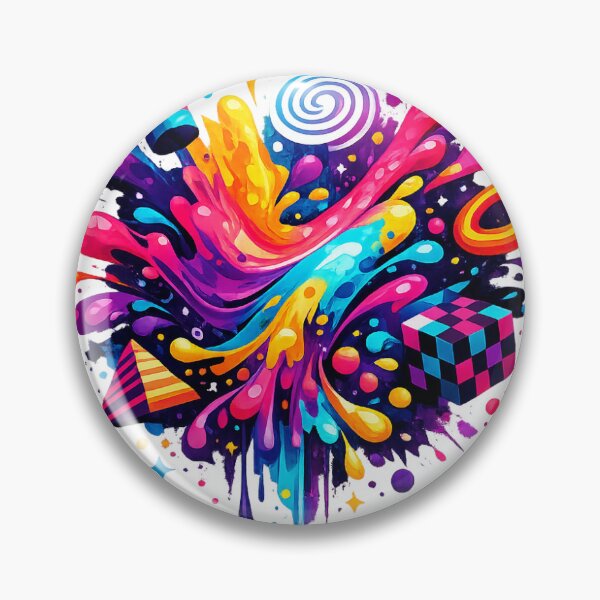 Item preview, Abstract Neon Splash – Colorful Geometric Energy designed and sold by ModernMoodCo.