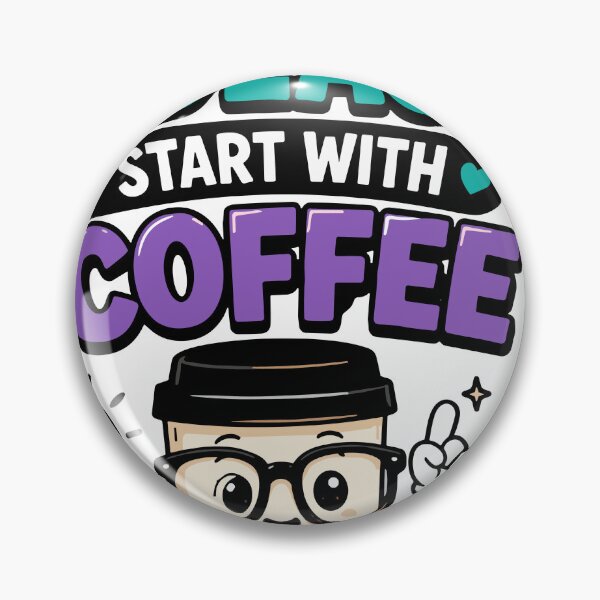 Item preview, My Best Ideas Start With Coffee Funny Quote designed and sold by Gift Phrase Studio.
