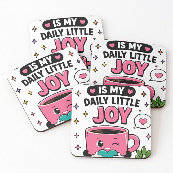 Item preview, Coffee Is My Daily Little Joy Funny Quote designed and sold by Gift Phrase Studio.