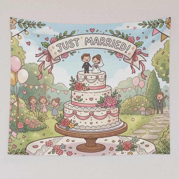 Item preview, Just Married designed and sold by The King's general goods.
