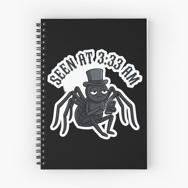 Item preview, Seen at 333 AM - Nocturnal Goth Humor Spider Sticker designed and sold by EnigmaticGoth.