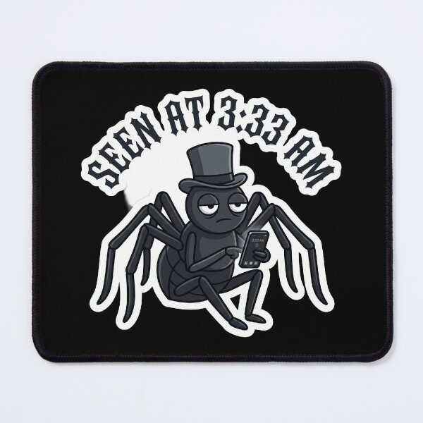 Item preview, Seen at 333 AM - Nocturnal Goth Humor Spider Sticker designed and sold by EnigmaticGoth.