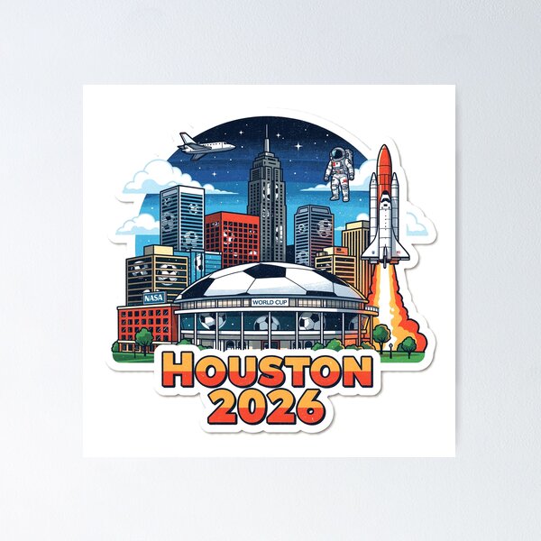 Item preview, Houston 2026 Space City Soccer  designed and sold by Modefissi.