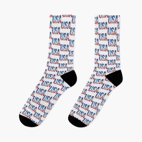 Item preview, Patriotic USA Letters – Red White Blue Abstract Art designed and sold by asudesign.