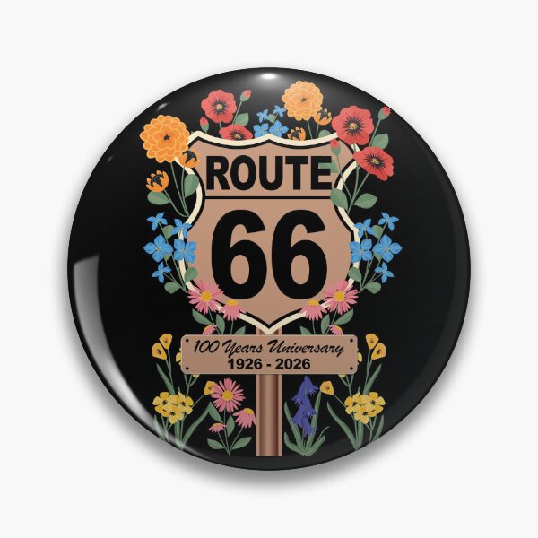 Item preview,  Route 66 100th Anniversary Vintage Floral Centennial 1926 - 2026 designed and sold by FernaRoje.