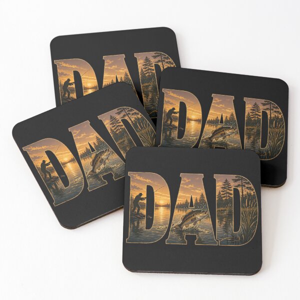 Item preview, Dad Fishing Bass Fisherman Sunset Lake Fishing Lover designed and sold by CutOutIdols.
